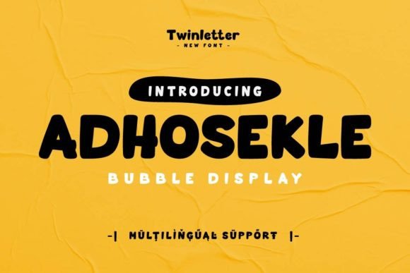 Adhosekle: Strategic Joy in Display Typography for Brand Expression