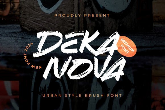 Dekanova: Bold Brush Lettering for Modern Design