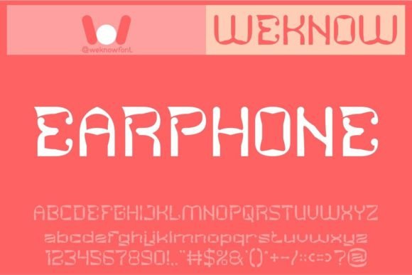 Earphone Font: A Versatile Display Typeface for Modern Design