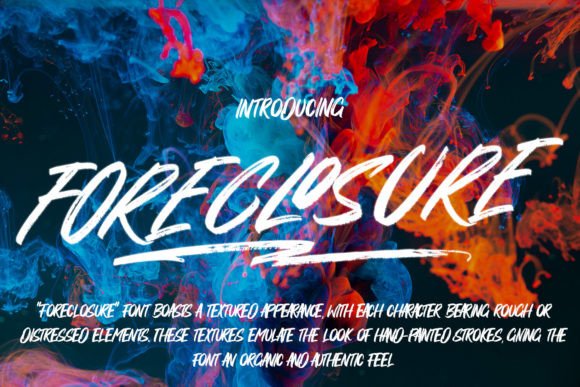 Foreclosure Font: Texture and Style for Modern Design