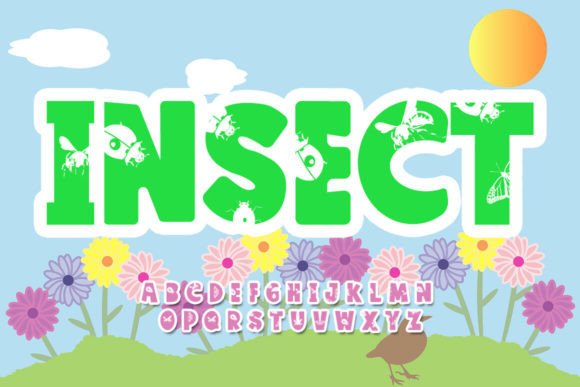 Insect Font: A Quirky Display Type for Joyful Designs