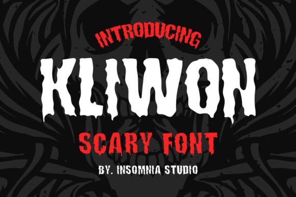 Mastering Atmospheric Design with the Kliwon Scary Display Font