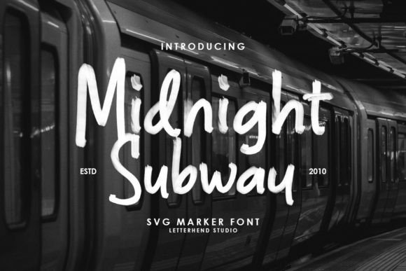 Midnight Subway: Bold SVG Marker Font