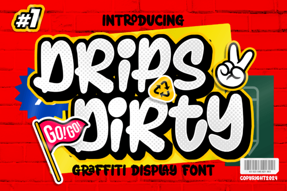 Urban Edge: Elevating Brand Identity with Drips Dirty Modern Marker Graffiti Brush