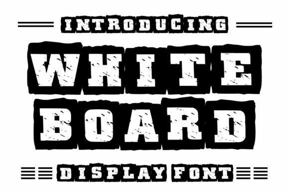 White Board: A Sporty, Fun Display Font